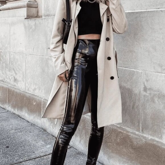 NEW w/tags Spanx SPANXshape™ Faux Leather Patent Leggings XS-Local Pickup Offer - Picture 1 of 10